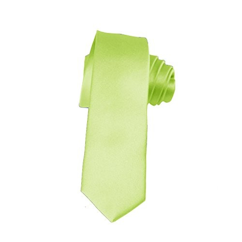 K. Alexander Skinny Ties - Multiple Solid Colors - Classic 2" width Pear Green