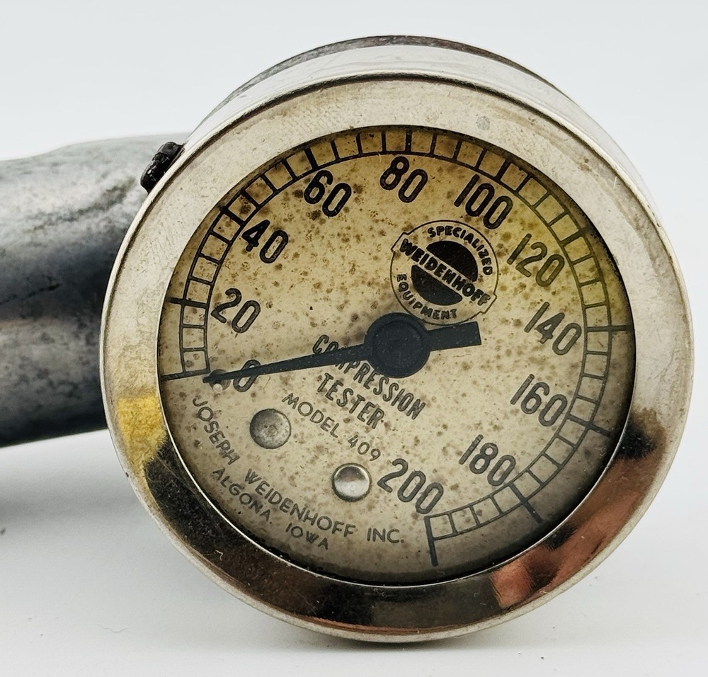 Vintage Weidenhof Compession Tester Model #409 Engine Tester