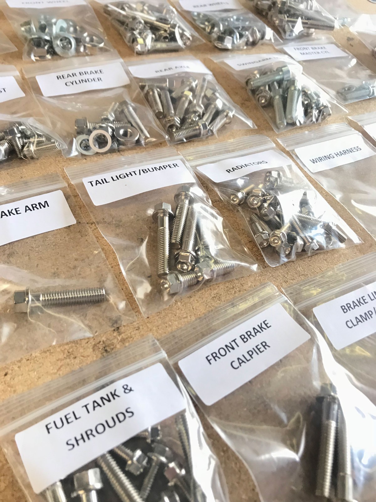 06'-14' TRX450R 450ER Nickel Wurks Restoration Bolt kit Honda Engine Suspension