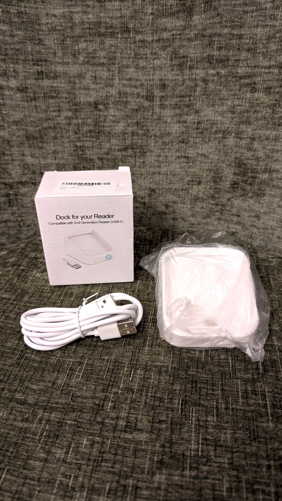 Dock Compatible with Square Reader 2nd Generation, USB Docking Station, White