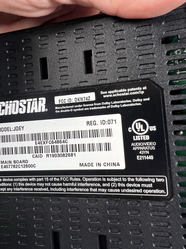 Dish Network ECHOSTAR Wireless Joey Access Point W Remote