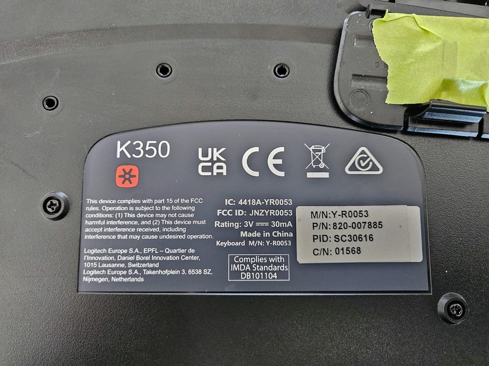 TESTED Logitech K350 Keyboard + Performance MX Mouse – Wireless, w/ USB receiver