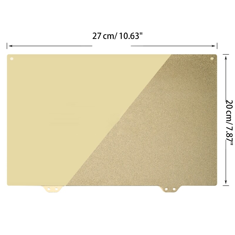 3D Printer PEI Surface Spring Steel Plate 2 Sides Printing Smooth Platform 27cm