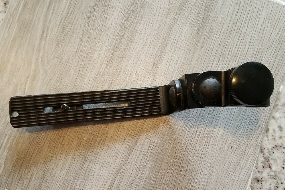 Vintage Trimco Pro Lite Camera L Bracket with stud or mic clamp