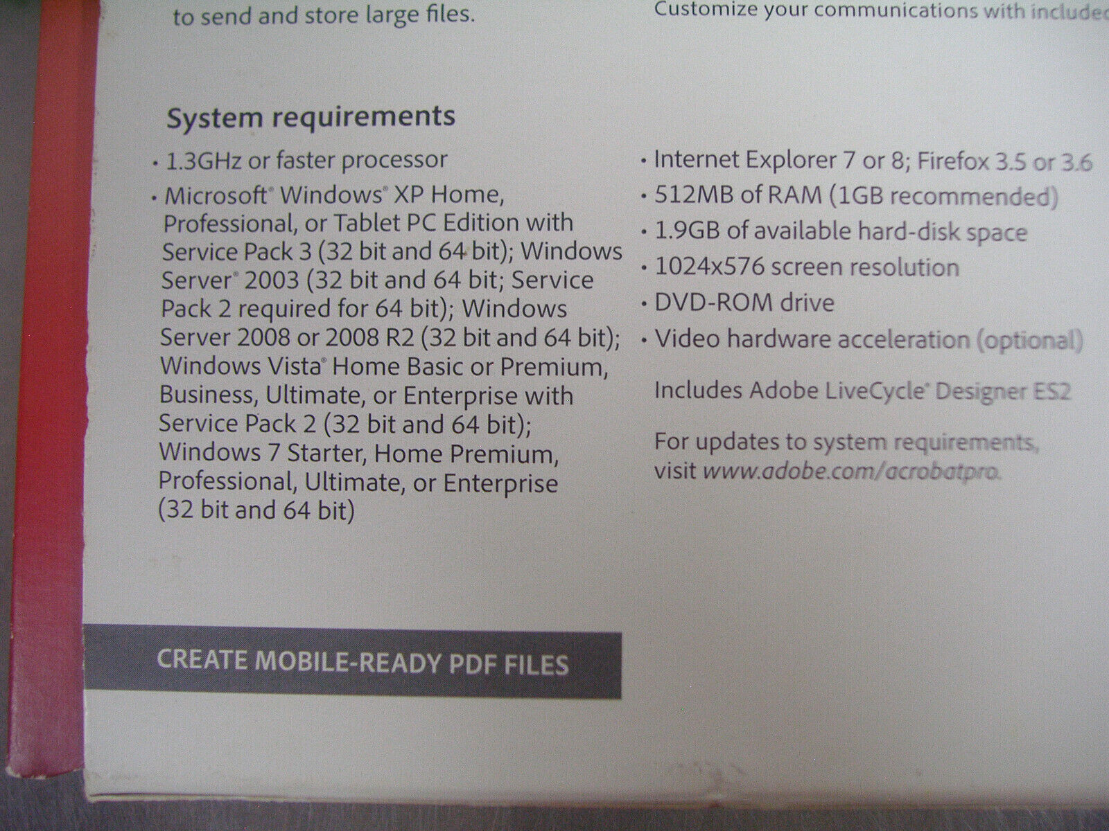 Adobe Acrobat X 10 Pro Full Version for Windows Licensed for 2 PCs