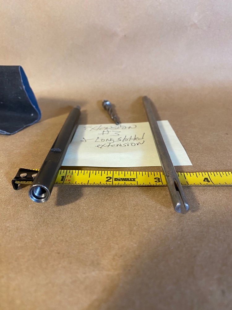 Core Drill and Threaded Drill Bit Extensions and Slotted Extension set #3 SET