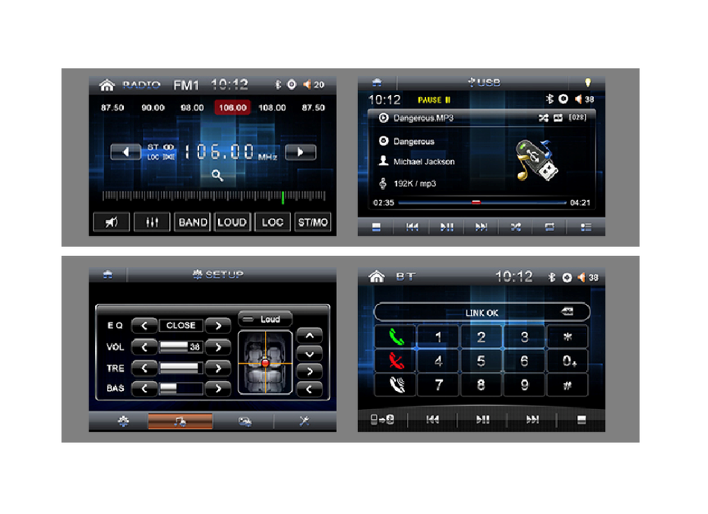 Soundstream Double Din VR-651B/1 DVD/CD Player USB 7" LCD Bluetooth APP CONTROL