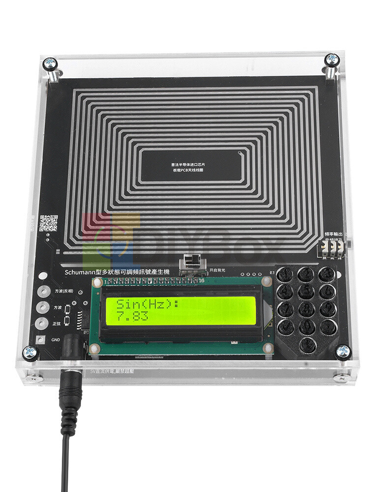 Schumann Wave Generator Adjustable 0.1HZ~30KHZ Sine+Square+Inverted Square Wave