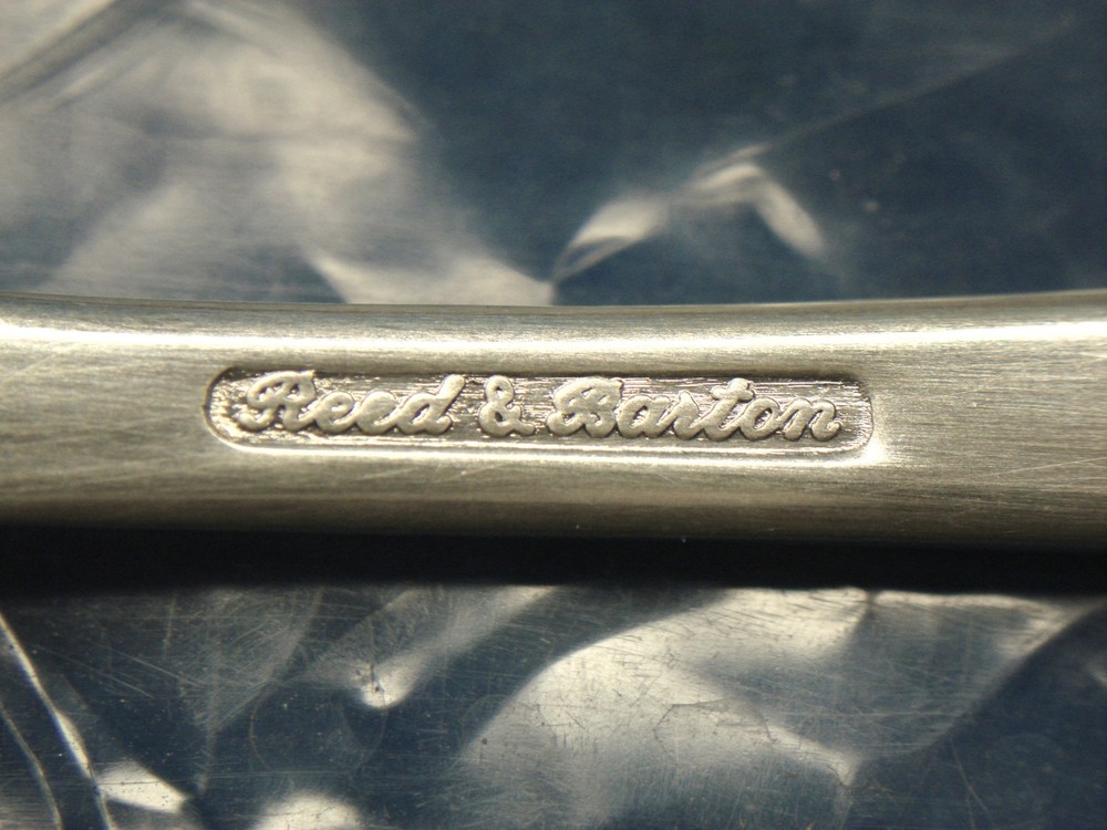 2 REED & BARTON SILVERPLATE INFANT FEEDING SPOONS W/ORIG PKG. - USED ??