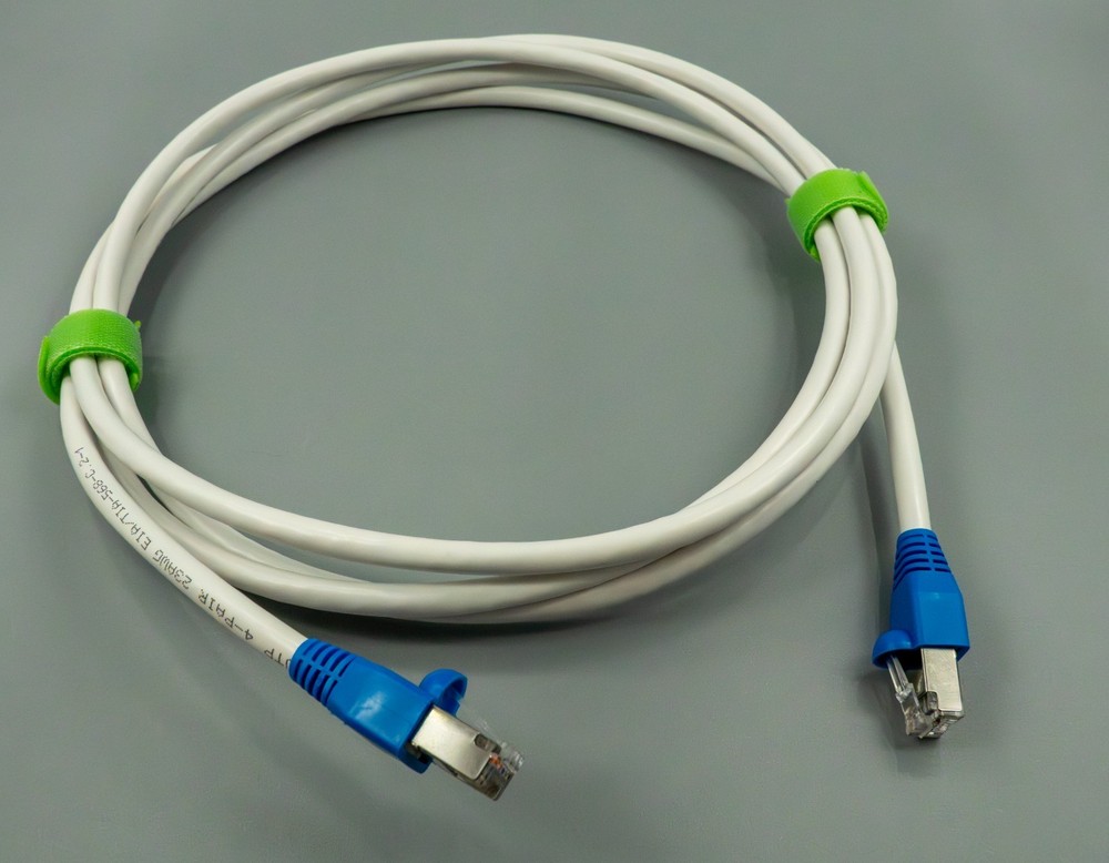 Custom Cat6 Ethernet Cable Solid Copper CMR 23AWG White RJ45 Ends Cut to Length