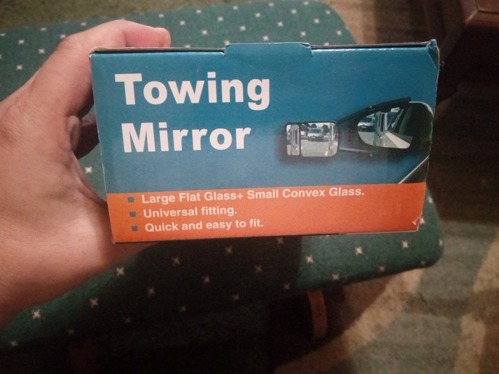 Universal Towing Mirror Driver's Side Perfect Unused Still In Box Adjustable