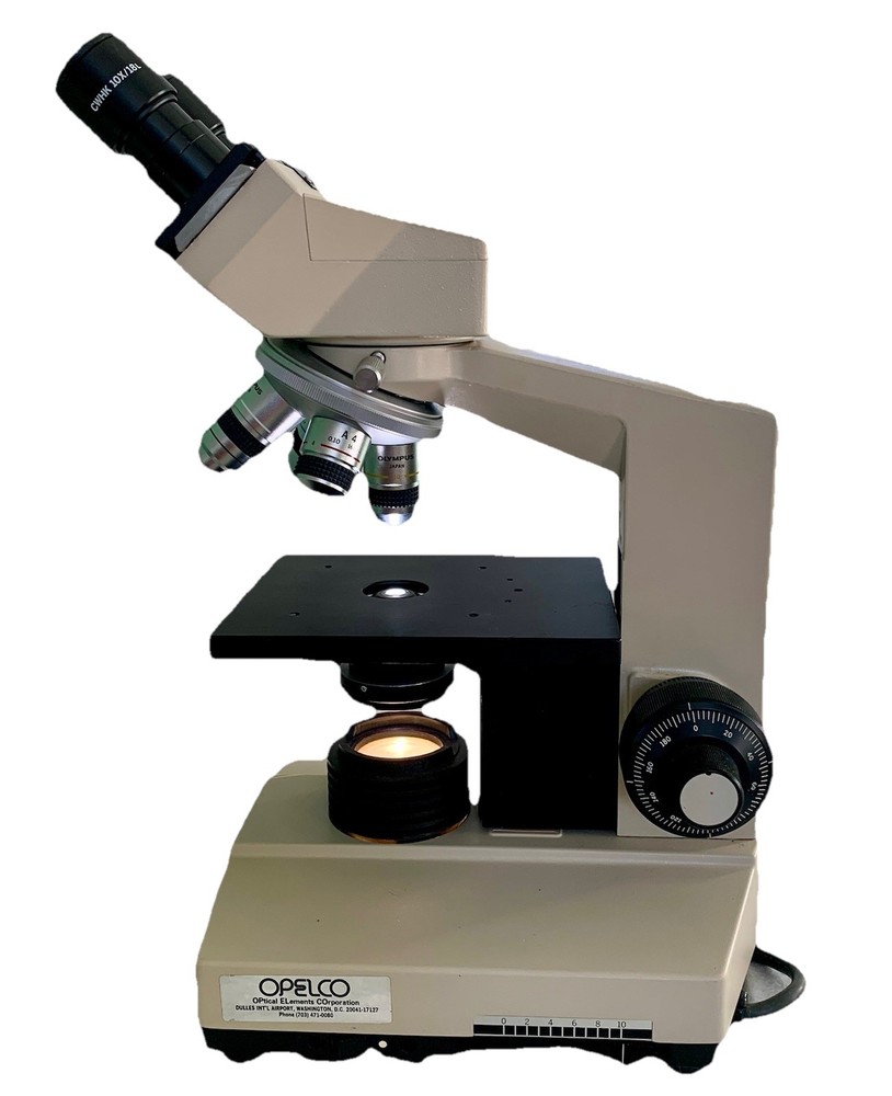 Olympus CHB-001 Model Microscope 4 Objectives w Manual Case Accessories EUC