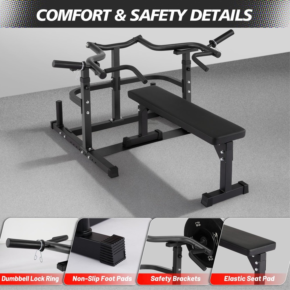 Chest Press Machine Bench Press Machine with Independent Converging Arms Workout