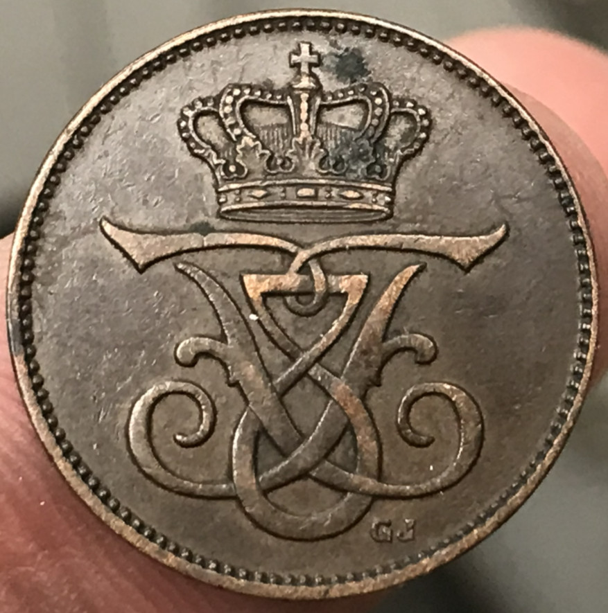 1912 Denmark 2 Ore 2 Øre KM# 805