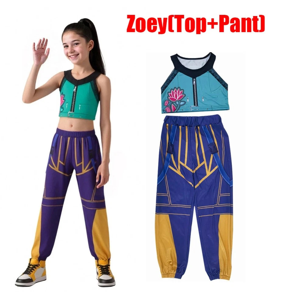 Kids Girls K-Pop: Demon Hunters Rumi Mira Zoey Cosplay Costume Dress Outfits