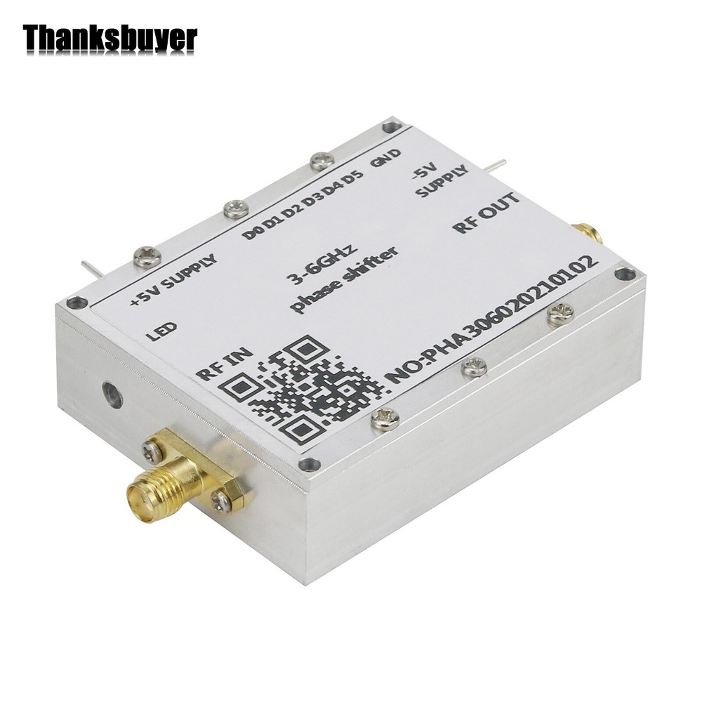 3-6GHz RF Phase Shifter 5.8G Digital C-Band Microwave Phase Shift Module& Shell