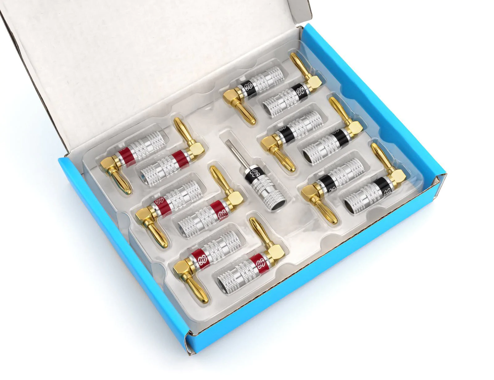 Silverback Banana Plugs with Right Angle Connectors