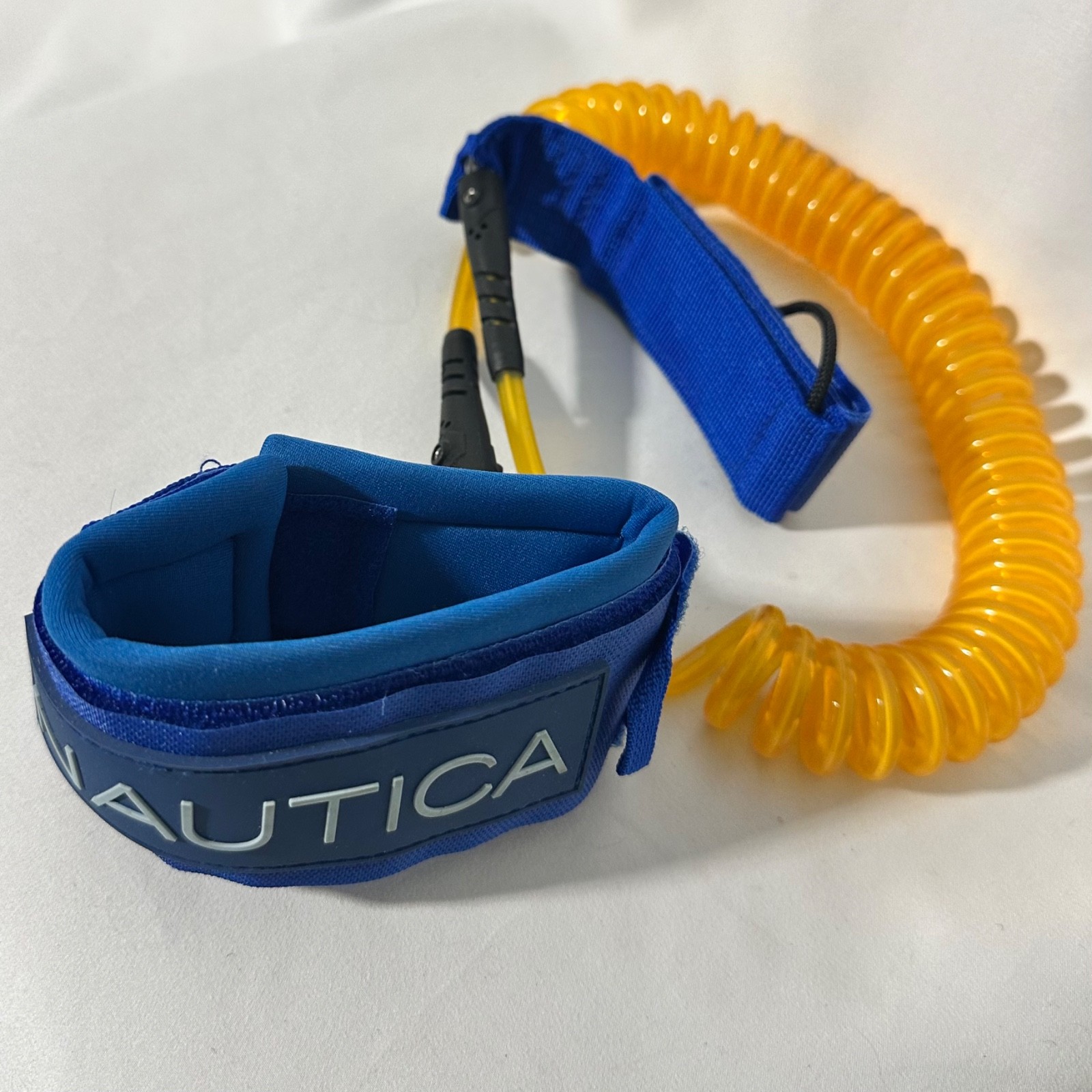 Nautica SUP Paddle board Or Surf Leash – Coiled Cord, Neoprene Ankle Strap