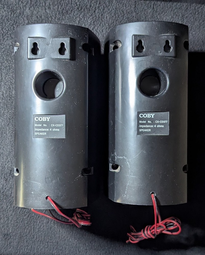Coby Stereo System CD-CX377 + Speakers *TESTED*WORKING* NO REMOTE