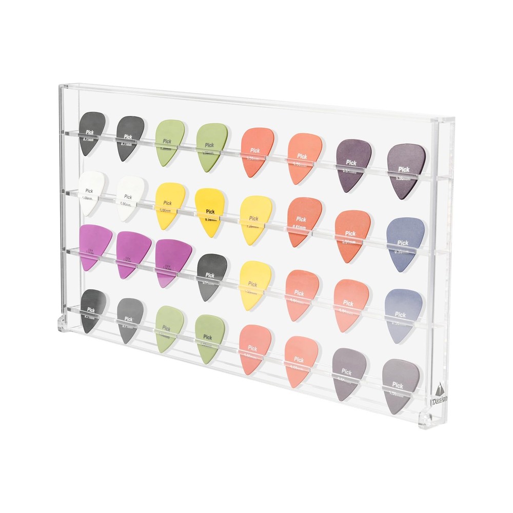 TXEsign Guitar Pick Wall Mount Display Case for Picks Storage and Display, Gu...