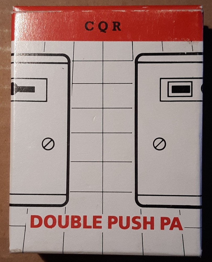 CQR DP-1 White Double Push PA Button - Panic Attack Button