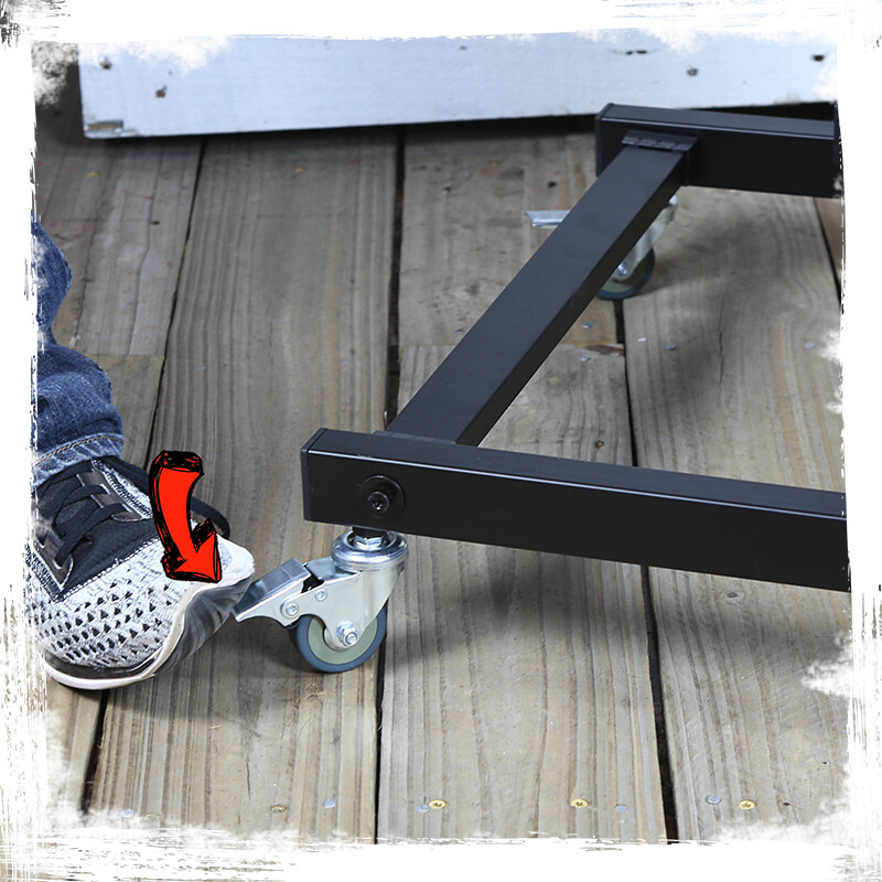 GRIFFIN Rack Mount Stand - Music Studio Recording Mixer Cart Rail Gear Holder