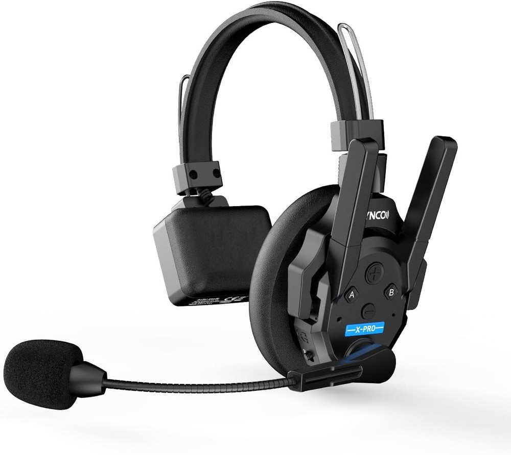 SYNCO XTALK XPRO Wireless Intercom Headset Communication System 2.4GHz 1Pcs