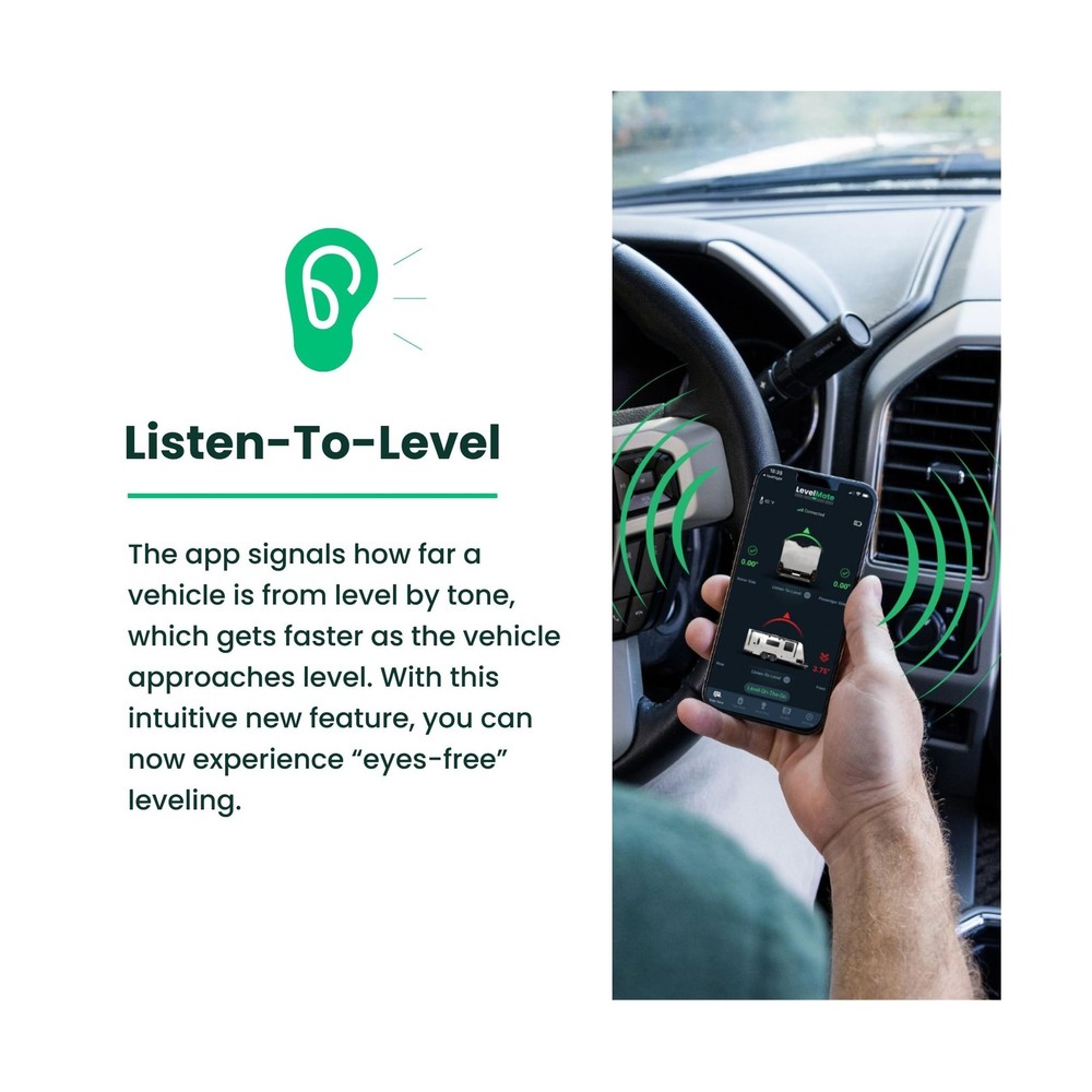 LogicBlue Technology LevelMateMAX Wireless RV Leveling System, Bluetooth Leve...