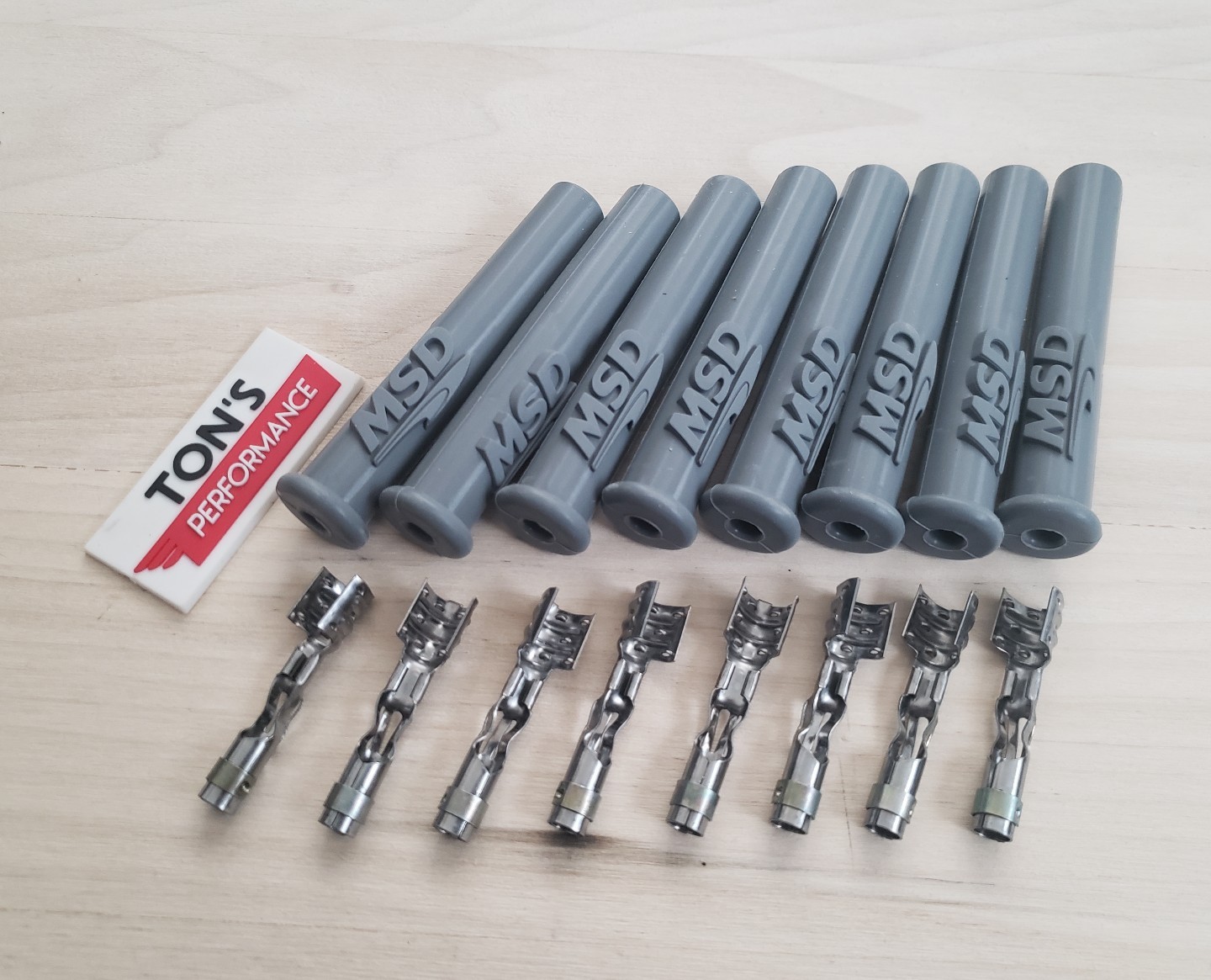 MSD 3301 Spark Plug Wire Plug Boots & Terminals Straight 180 Multi Angle 8 Pack