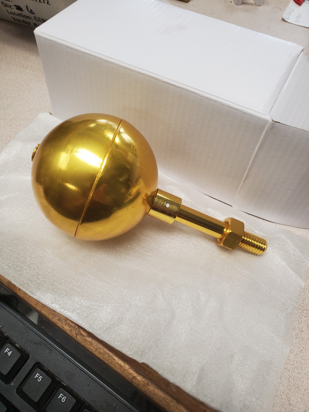 Flag Pole Ball Topper Ornament Flagpole Top Replacement Aluminum Anodized Finish