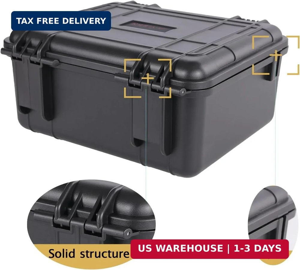 Hard shell protective storage case, capable of holding multiple handguns, pre-cu