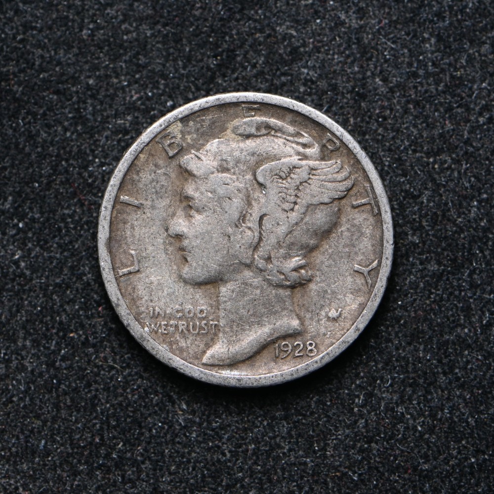 1928 Mercury Silver Dime (bb18773)