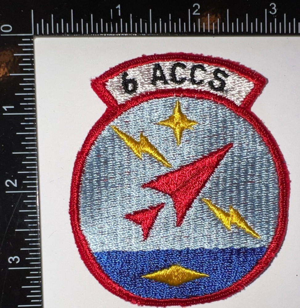 USAF US Air Force 6th ACCS Airborne Command Control Squadron Patch