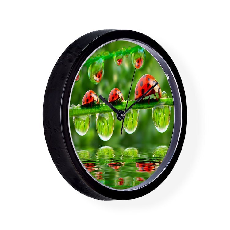 CafePress Ladybug 10" Wall Clock (1553382469)