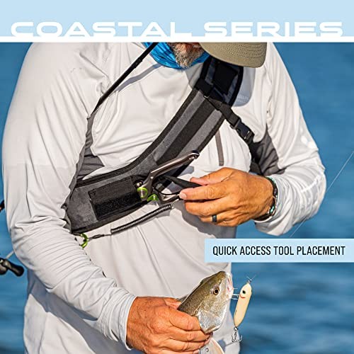 Flats Sling Pack, Easy Hands-Free Tackle Storage Bag with Built Solid Elements