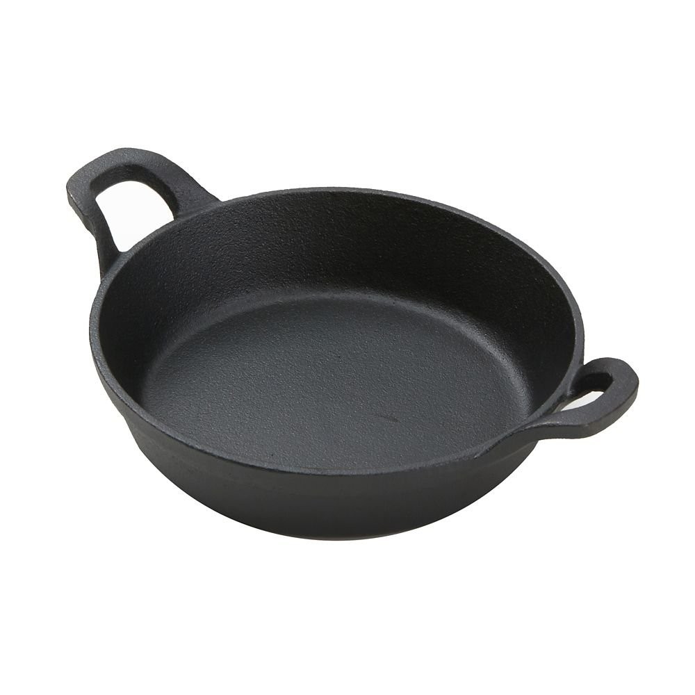 CIPR7251 MEDIUM CAST IRON CASSEROLE PAN ROUND BLACK