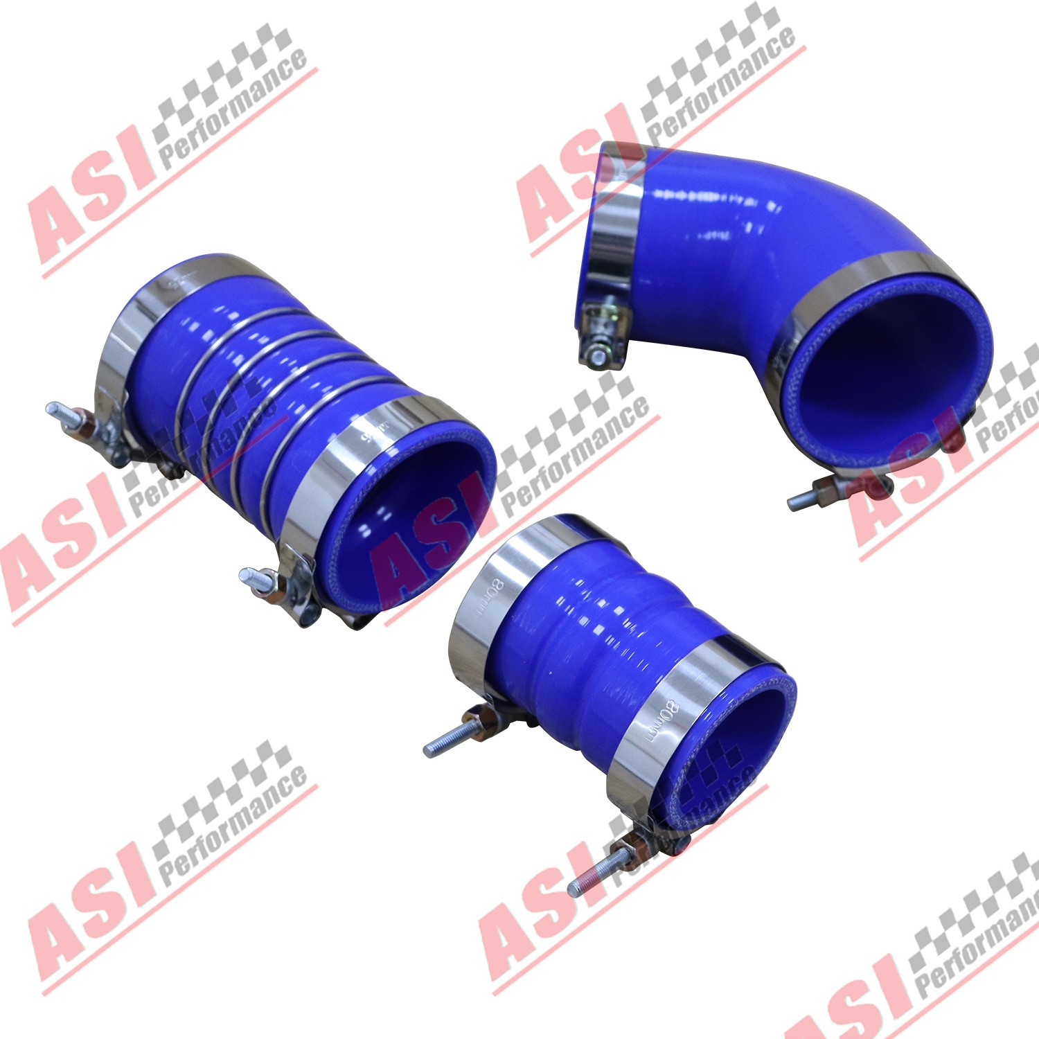 Silicone Hose Kit W/ Stainless Clamps For GM 6.6L LBZ LMM Duramax 2006-2010 NEW