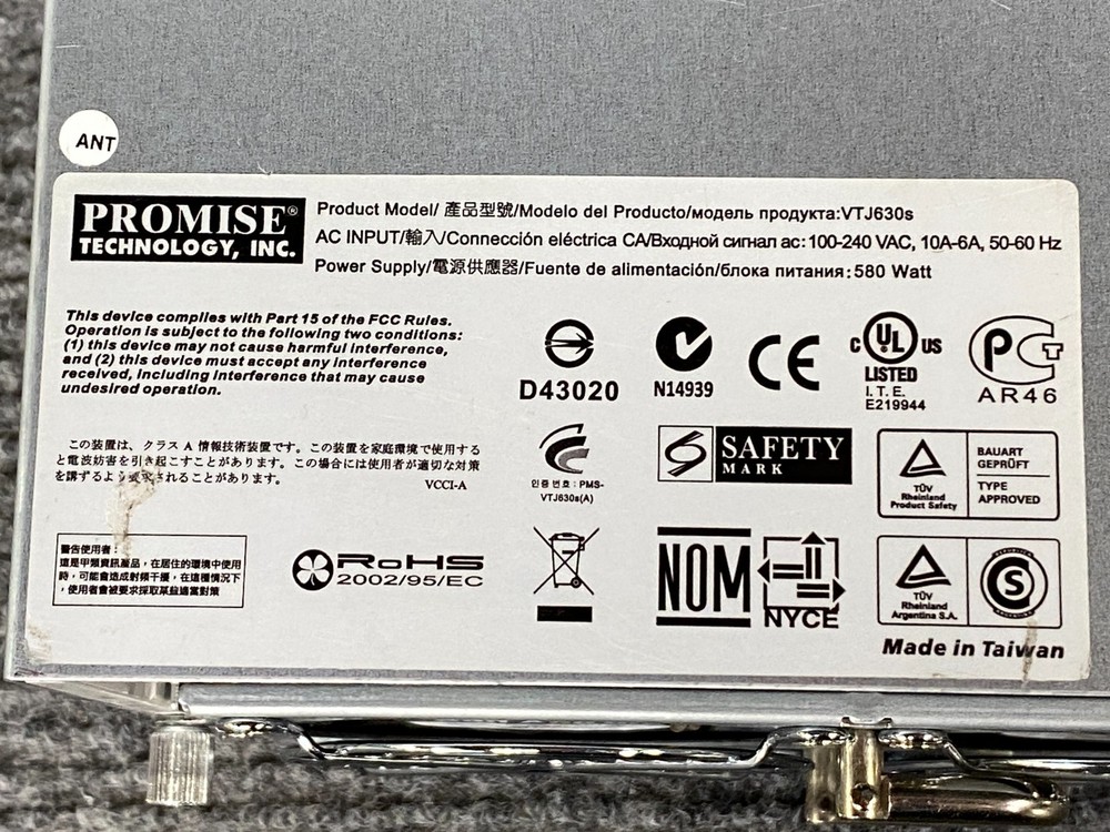 Promise VTrak J630S 3U 16-Bay Storage Array, No Drives/Controller Modules, 2 PSU