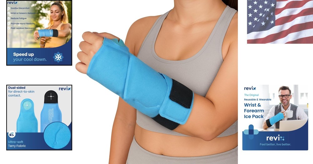 Reusable 24-Inch Wrist Ice Pack with Double Texture - Enhanced Recovery Solution