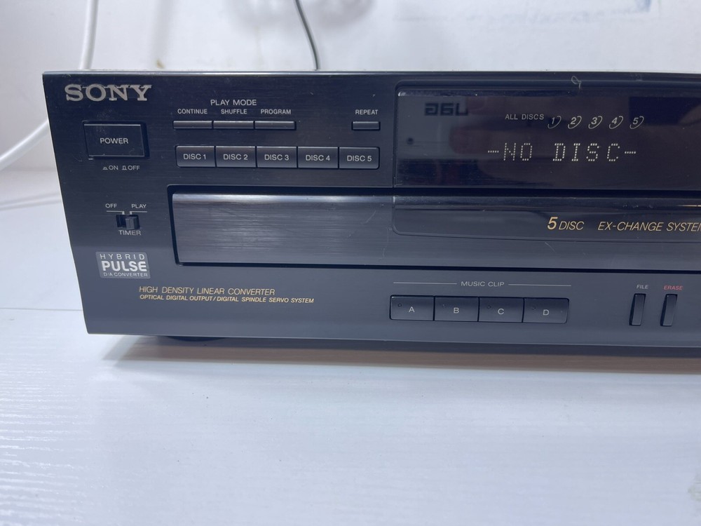 Sony CDP-C500 CD Player 5 Disc Carousel Changer | NO REMOTE