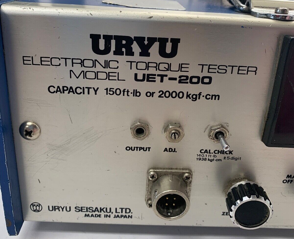 URYU UET-200 ELECTRONIC TORQUE TESTER #59433-3