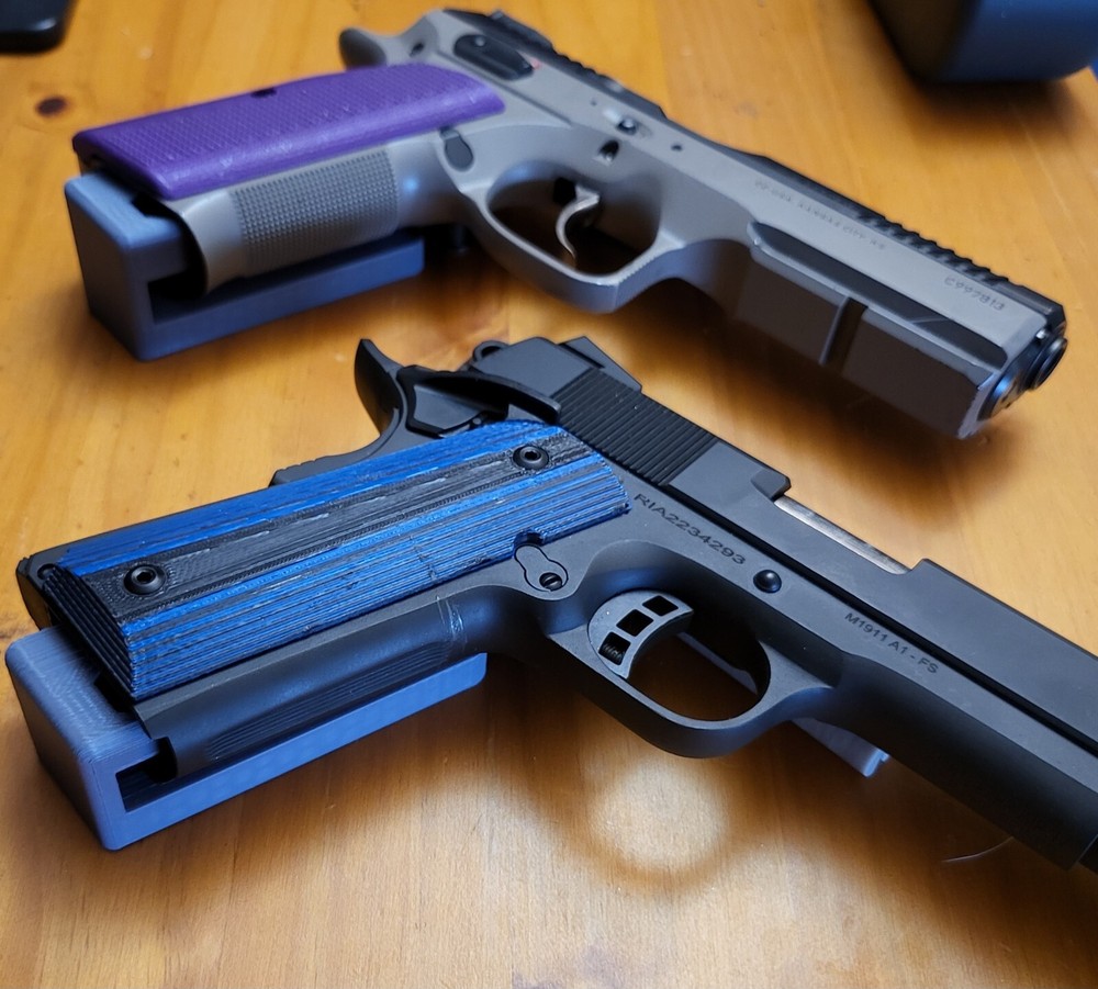 Wall Mount Low Profile Floating Handgun - Universal - 1911, Glock, Sig, Airsoft