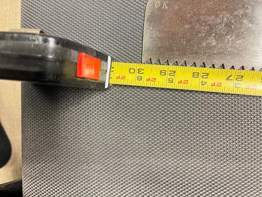 Vintage "OK" iron handled 30"-blade docking saw