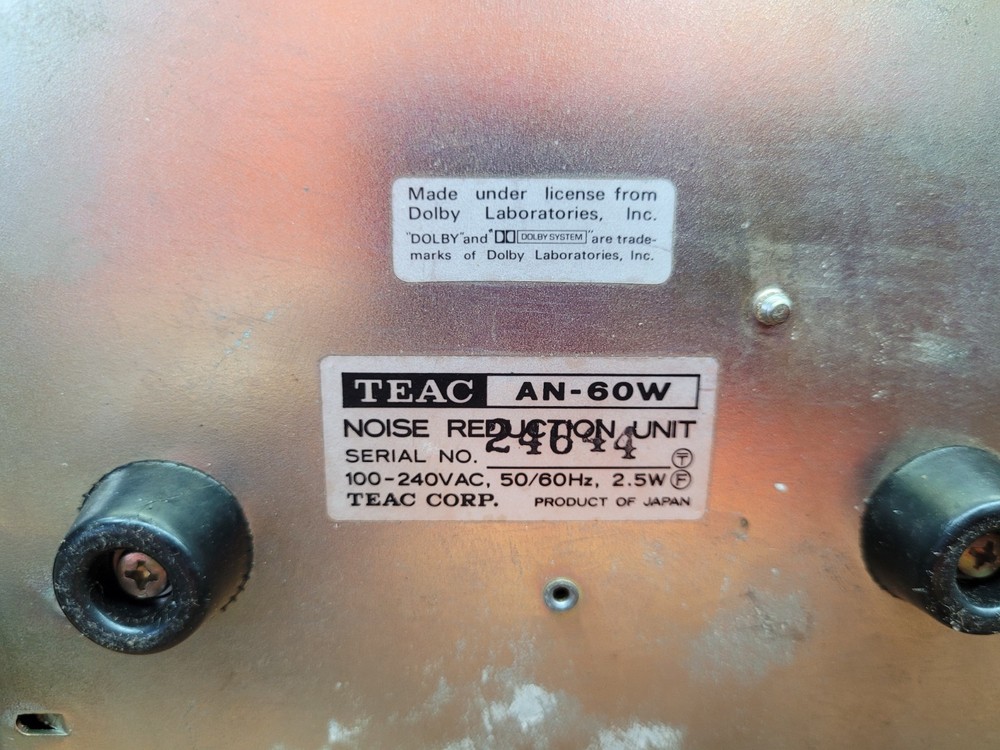 TEAC AN-60 Noise Reduction Unit - Great condition POWERS ON !