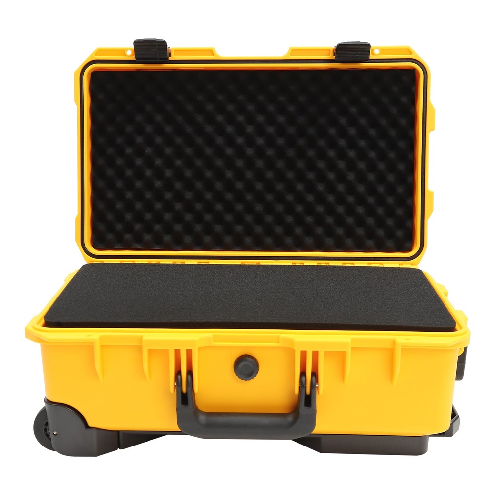 22" Camera Hard Case Protective Roller Waterproof Camera Carrying Case w/Foam