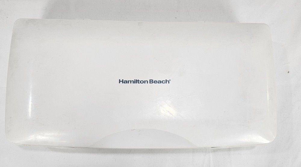 TESTED Hamilton Beach 74375 Electric Knife w/Fork, Bread Guide & Storage Case