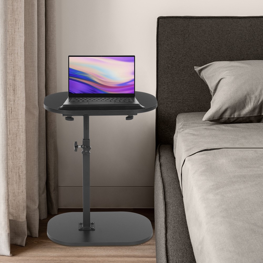 C Shaped End Table, Small Side Table for Couch, Sofa Table for Living Room