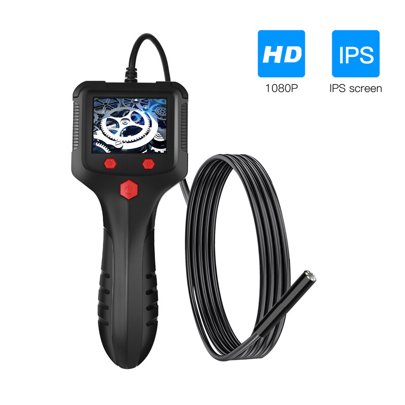 8mm LED Handheld Industrial Borescope Endoscope 2.4" Inspection Snake Camera