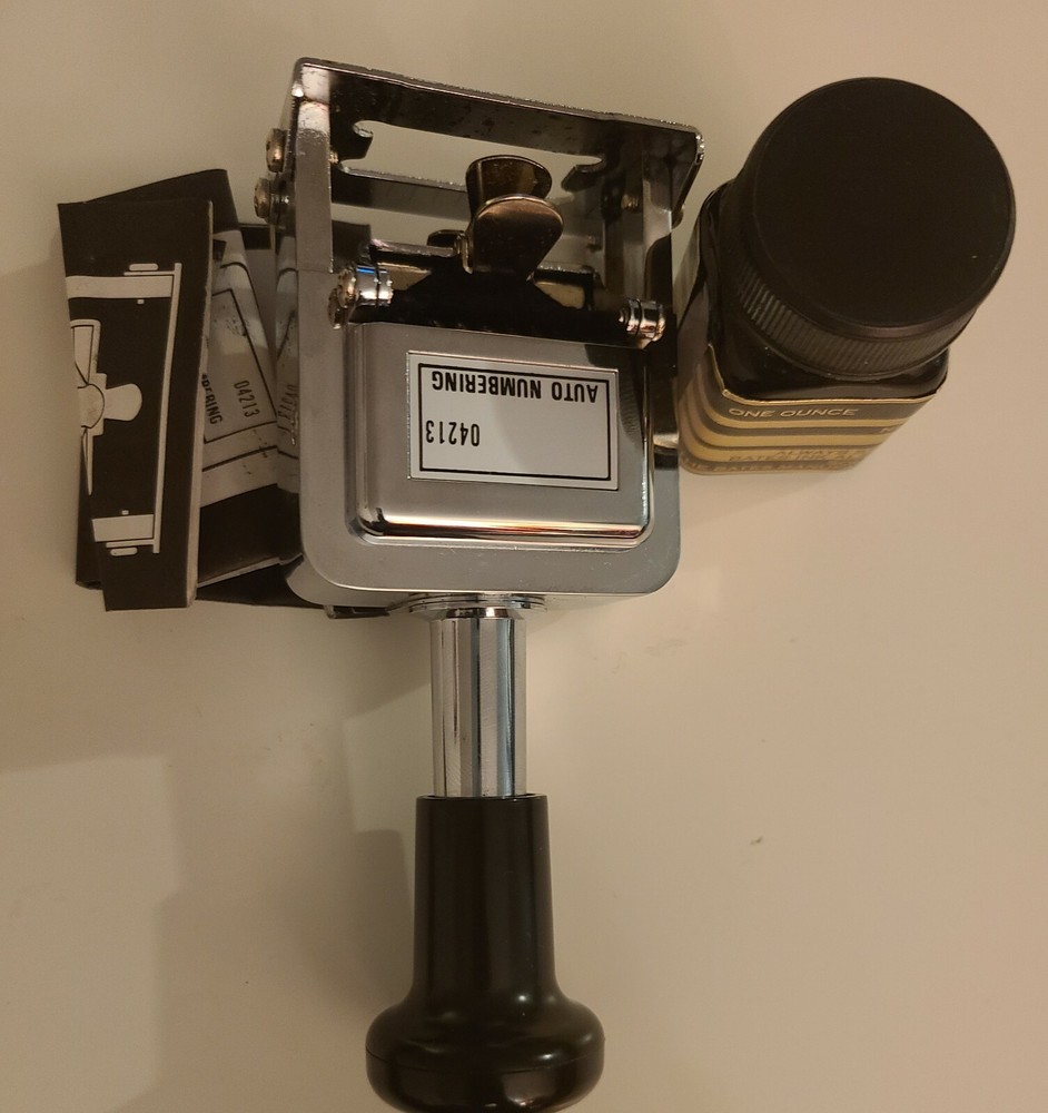 Rogers Automatic Numbering Stamp Machine Self-Inking - Nice Used - Vintage 1993