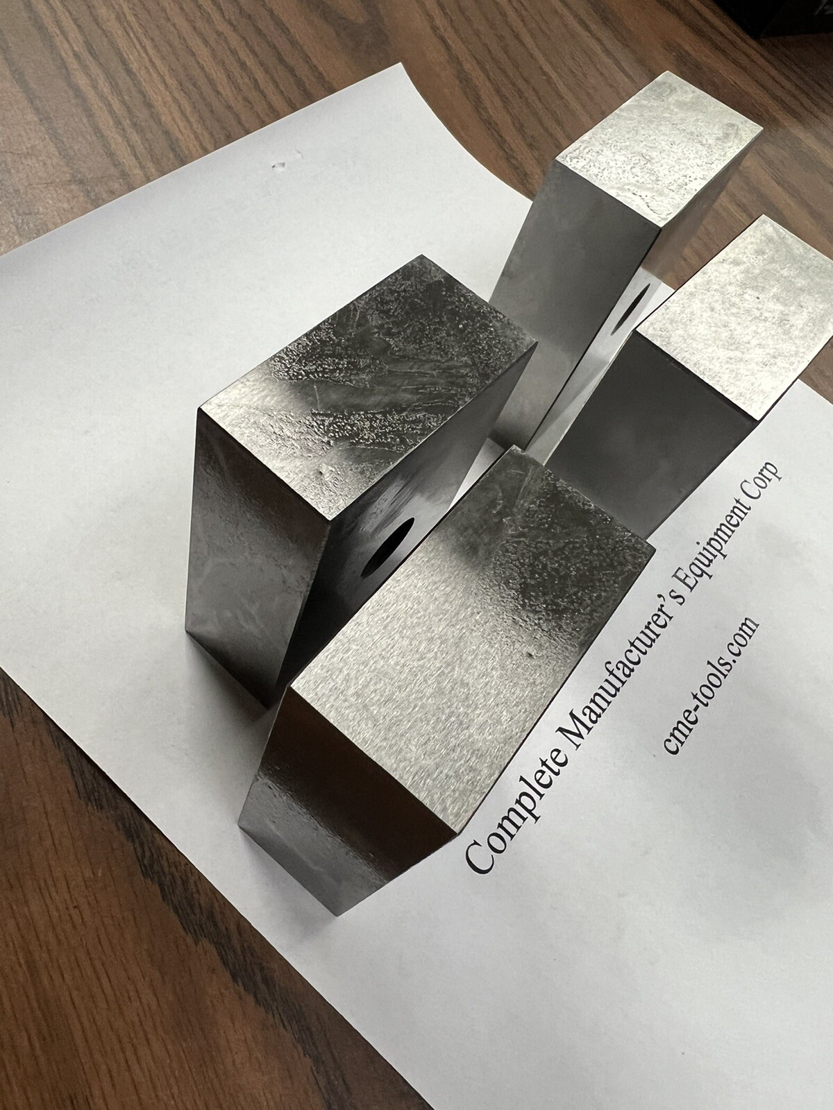 2 pairs 1-2-3" precision blocks 1-hole set Accuracy 0.0002" #701-I-O